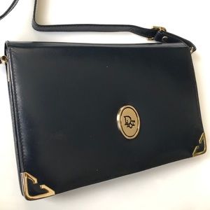 SOLD Vintage Dior Navy Blue Handbag